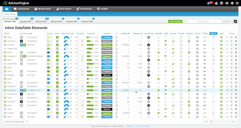 AdvisorEngine Dashboard